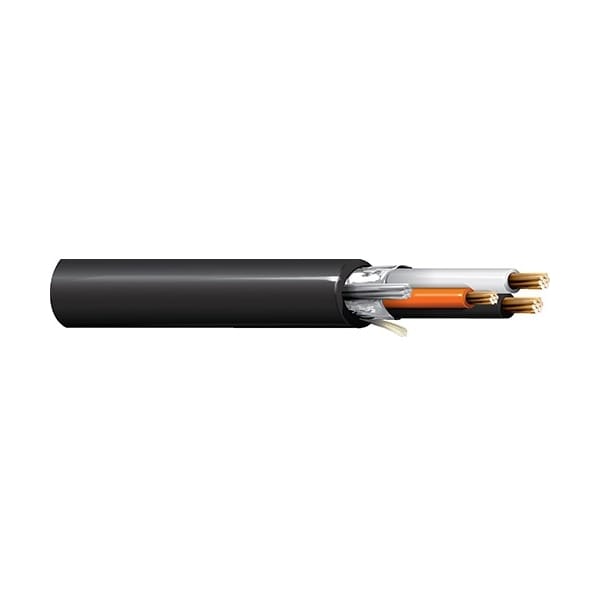 Belden 20-12P STR BC PVC O/A FOIL SHD, PVC JKT 105C 300V BLK/WHT#S, 1000FT 1058A 0107500 - main